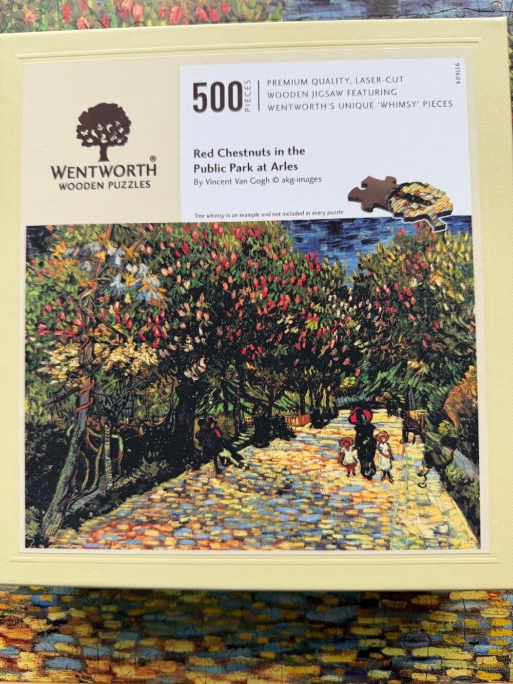 Wentworth Wooden Puzzle Red Chestnuts in the Public Park at Arles 500 Pieces Com